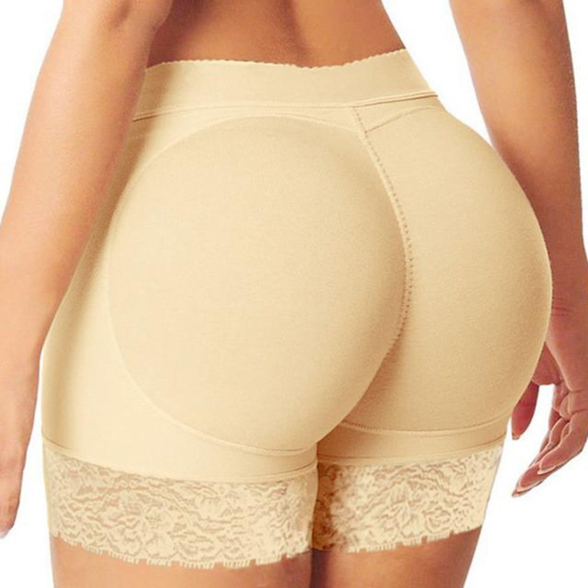 Beige Butt Lifting Padded Underwear