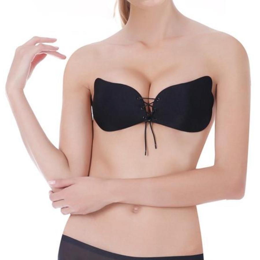 Beige Push Up Bra with Butterfly Design