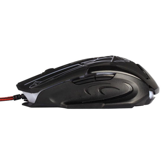 6-Button Optical USB Mouse for Gaming and Productivity on Laptop or PC with 2000DPI