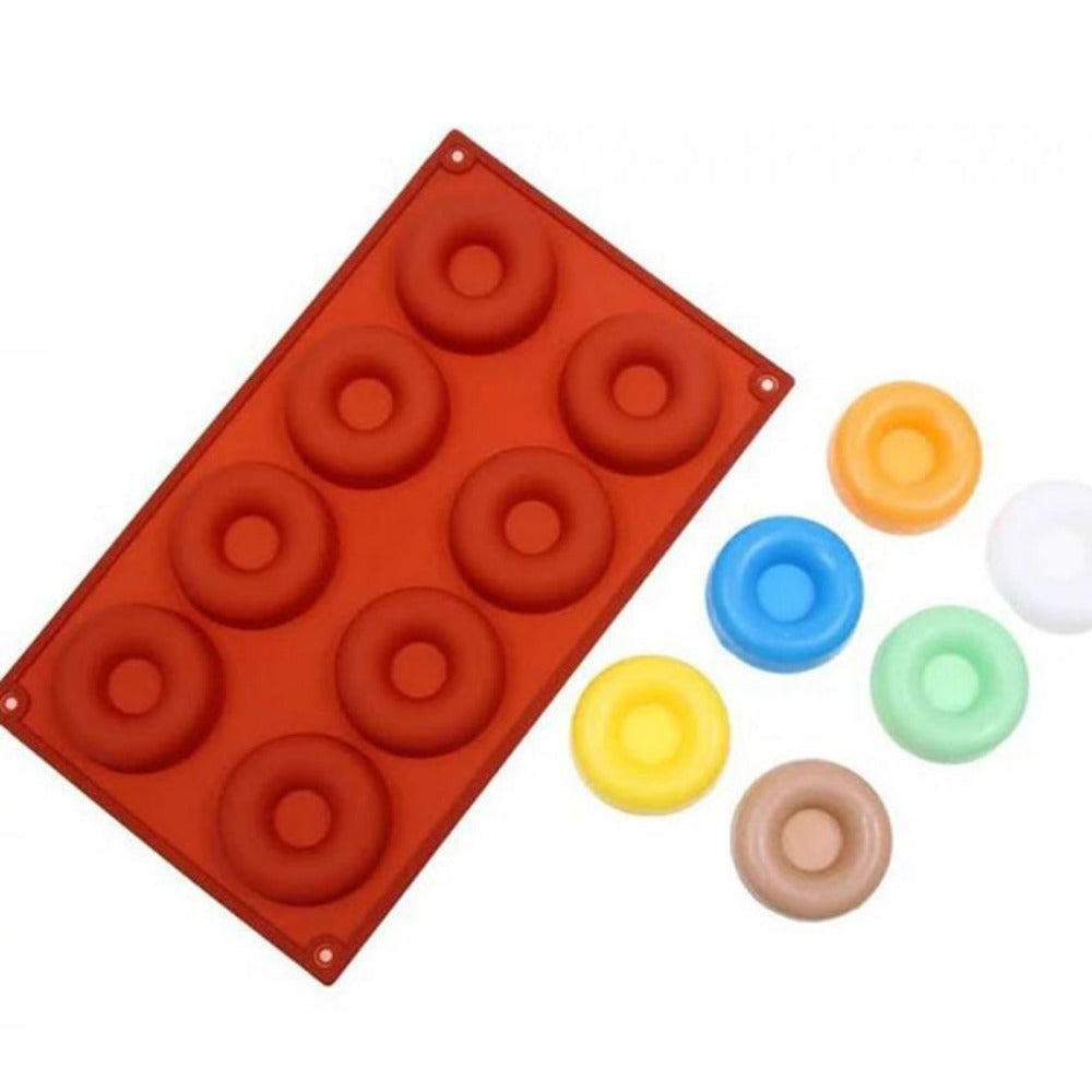 2-Piece Set of Silicone Donut Baking Molds