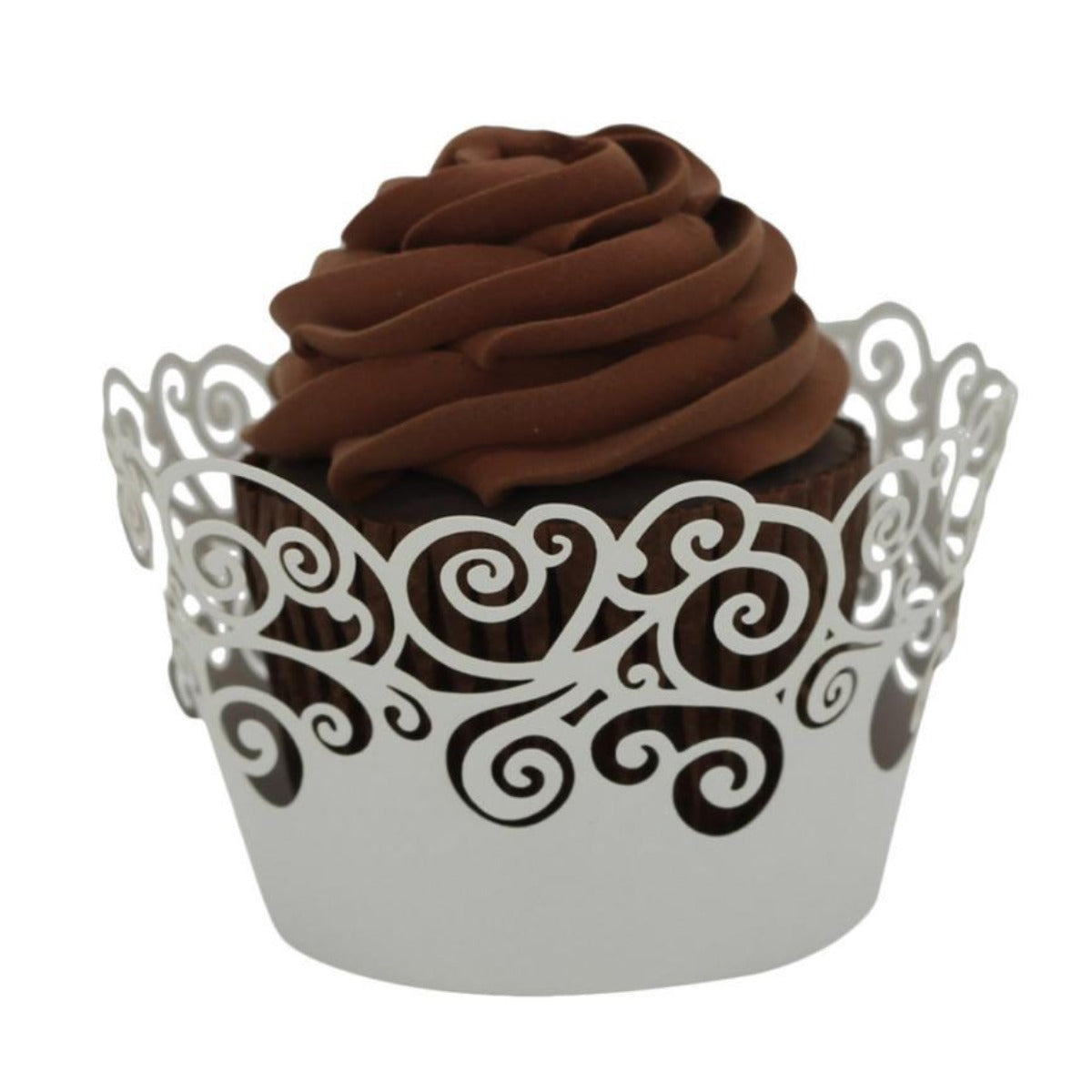 50 pc Christmas Lace Laser Cut Cupcake and Muffin Holder - Onetify