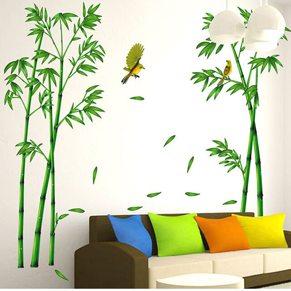 3D Bamboo Forest Wall Stickers for Home Decor