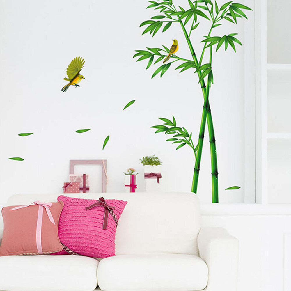 3D Bamboo Forest Wall Stickers for Home Decor
