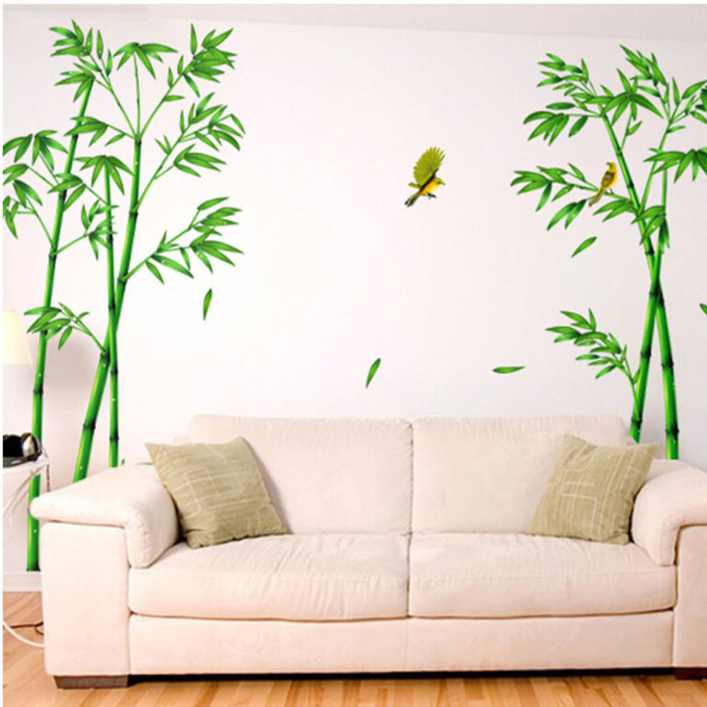 3D Bamboo Forest Wall Stickers for Home Decor