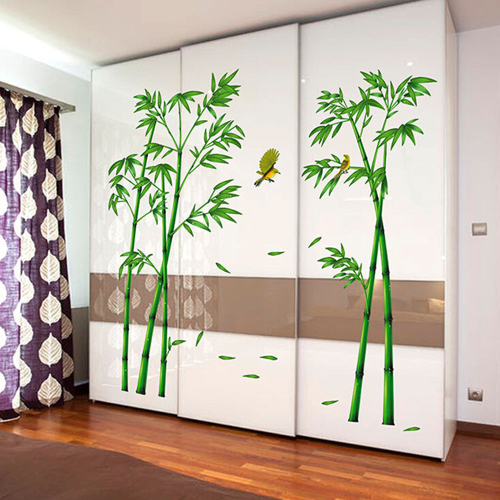 3D Bamboo Forest Wall Stickers for Home Decor