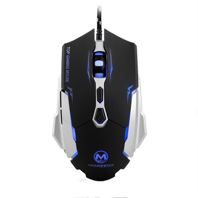 2400 DPI Optical Gaming Mouse with 7D Buttons and LED Lighting