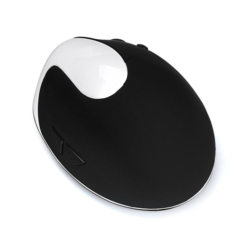 2.4GHz Rechargeable Wireless Vertical Mouse with 1600DPI - Compatible with PC, Laptop, and Mac