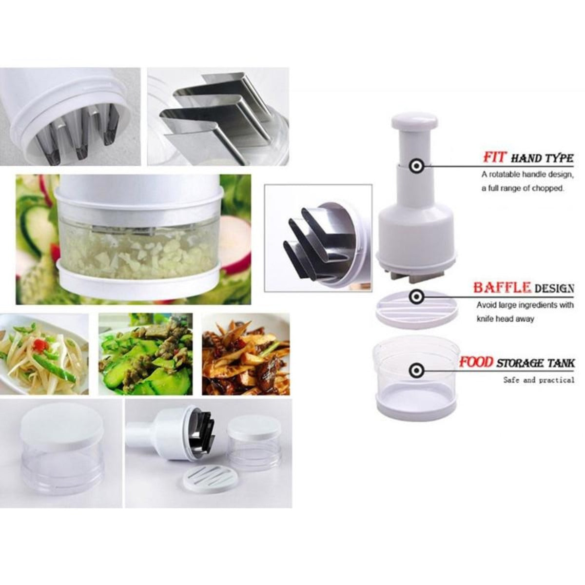 Versatile Vegetable Cutter with Multiple Functions