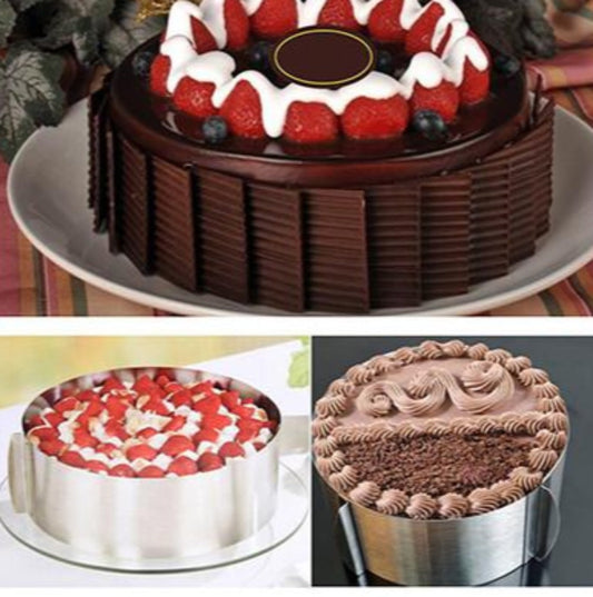 Adjustable Mold for Round Stainless Steel Cake Shape