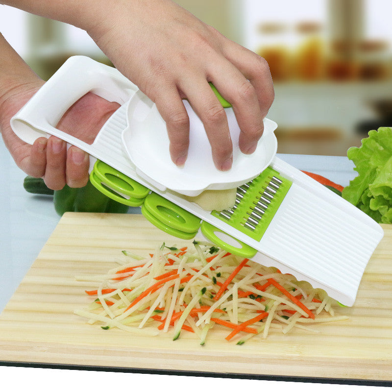 5-Blade Stainless Steel Vegetable Slicer for Efficient Chopping of Various Vegetables