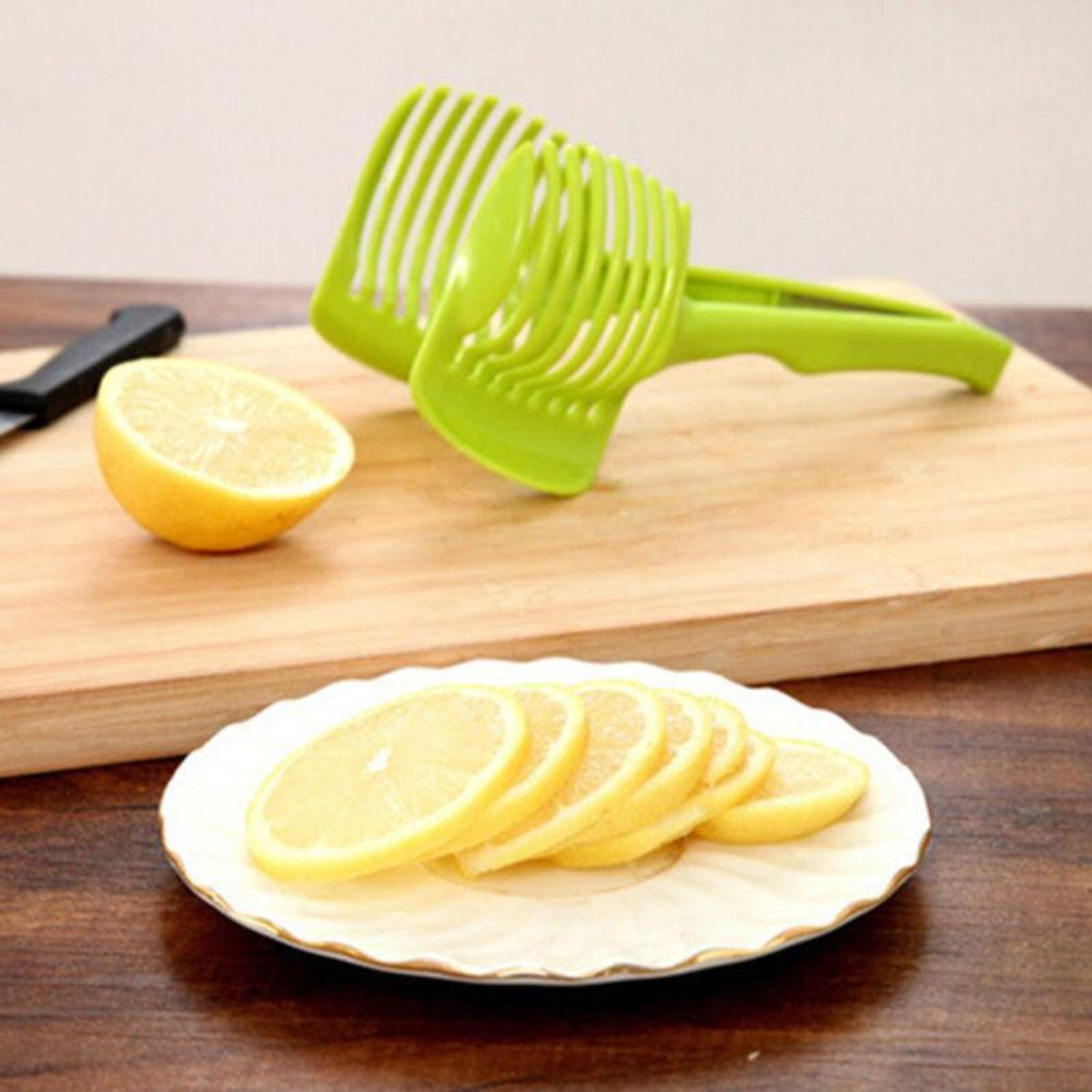 Vegetable and Fruit Cutting Tool with Holder