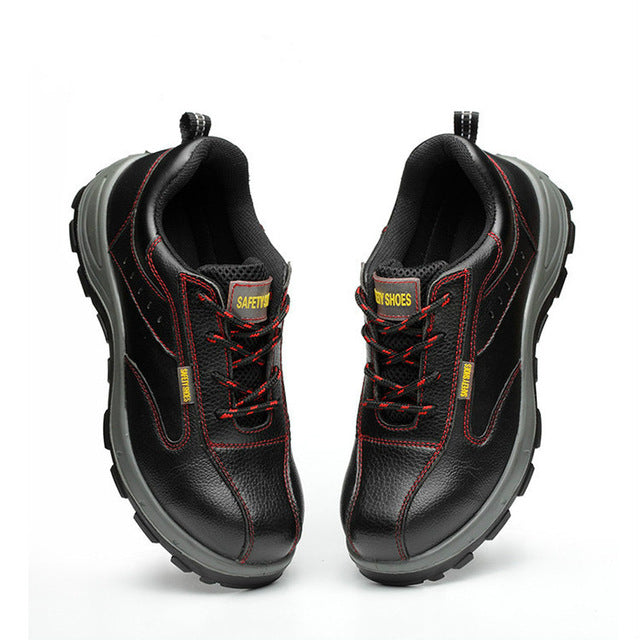 Anti-Skid Mens Steel Toe Work Shoes with Puncture Resistance