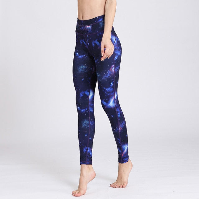 Yoga Leggings with Cosmic Design
