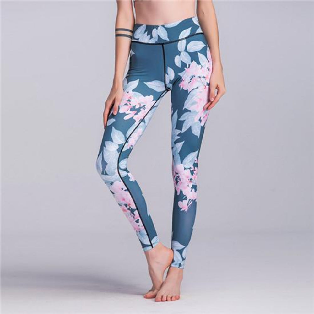 Compression Yoga Leggings with Slim Fit and High Waist