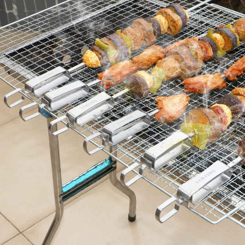 Stainless Steel Skewers for Grilling - Set of 6 Pieces