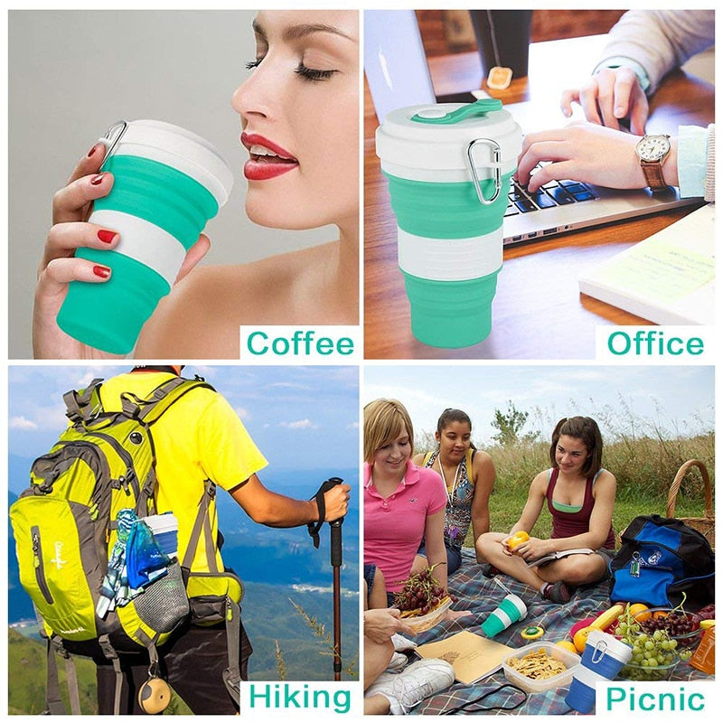 Innovative Collapsible Silicone Coffee Mug for Travel