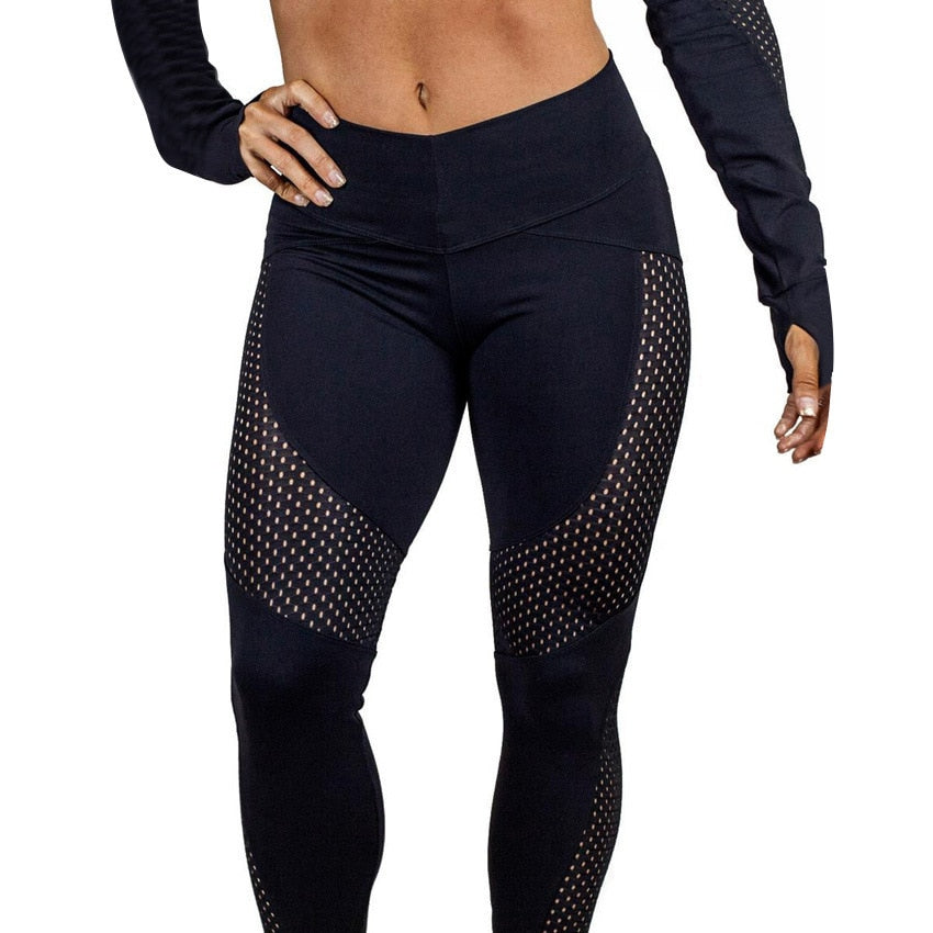 Stretchable Yoga Leggings with Slim Fit and High Waist Design