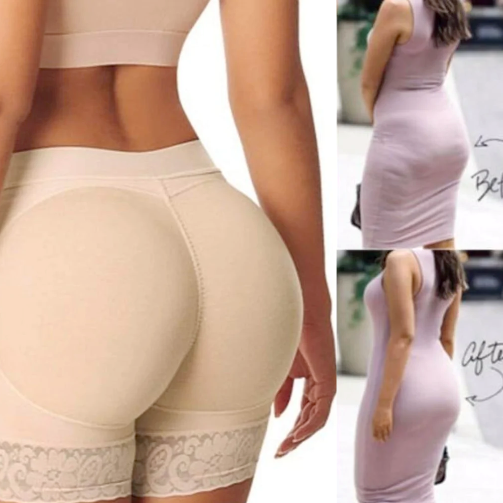 Beige Butt Lifting Padded Underwear