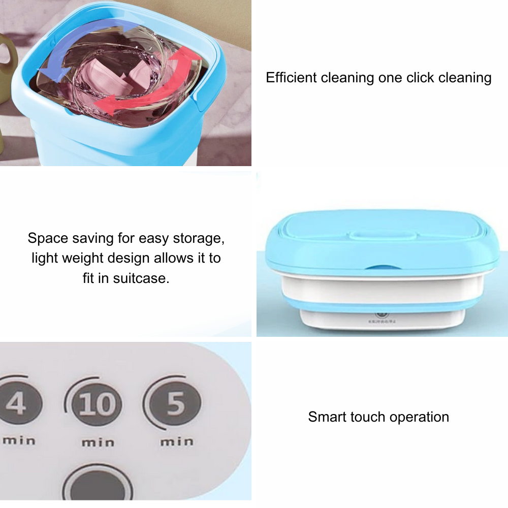 UV Sterilizing Portable Washing Machine for Efficient Space Utilization