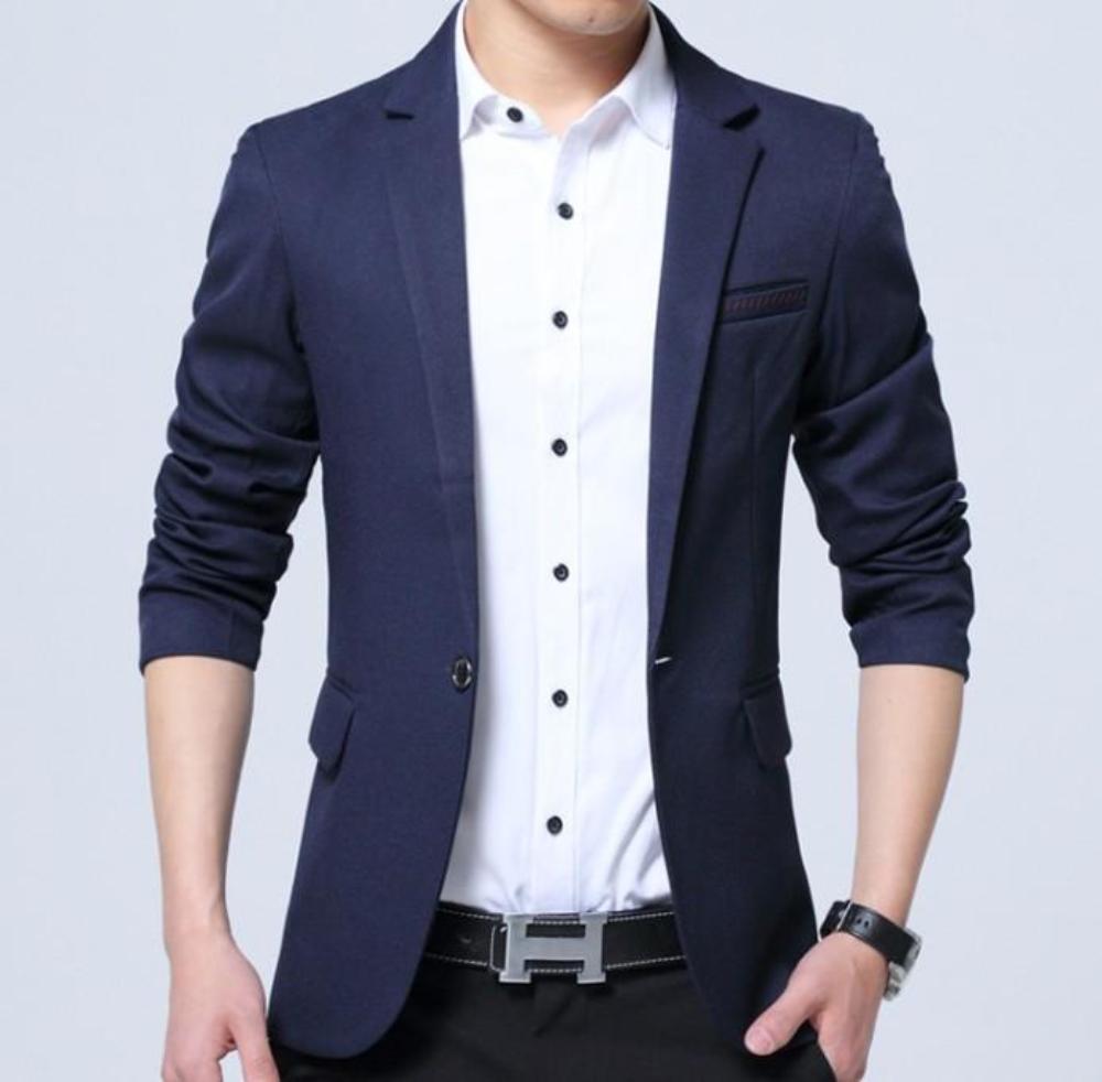 Slim Fit Men's Fashion Blazer in K-Style