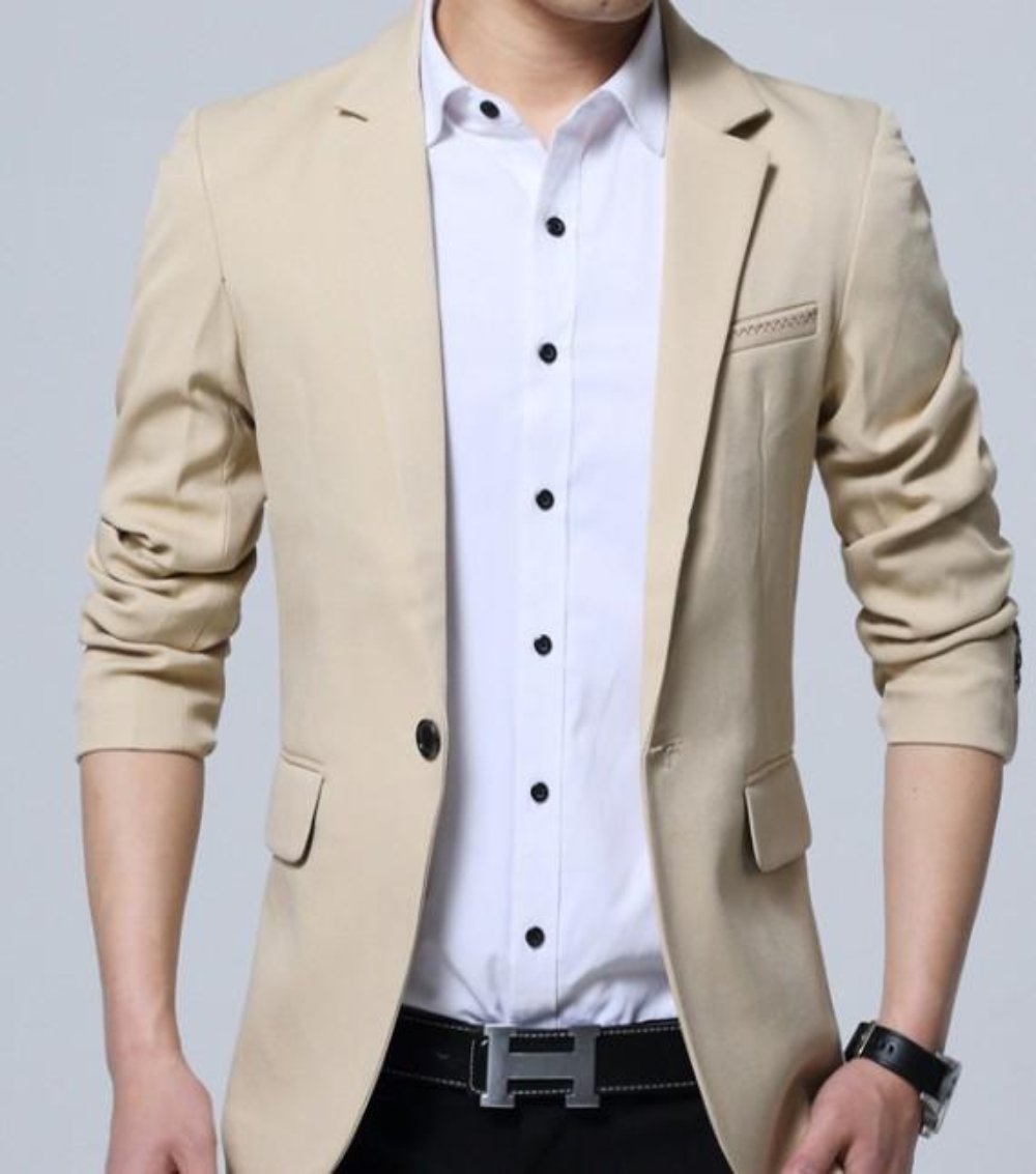 Slim Fit Men's Fashion Blazer in K-Style