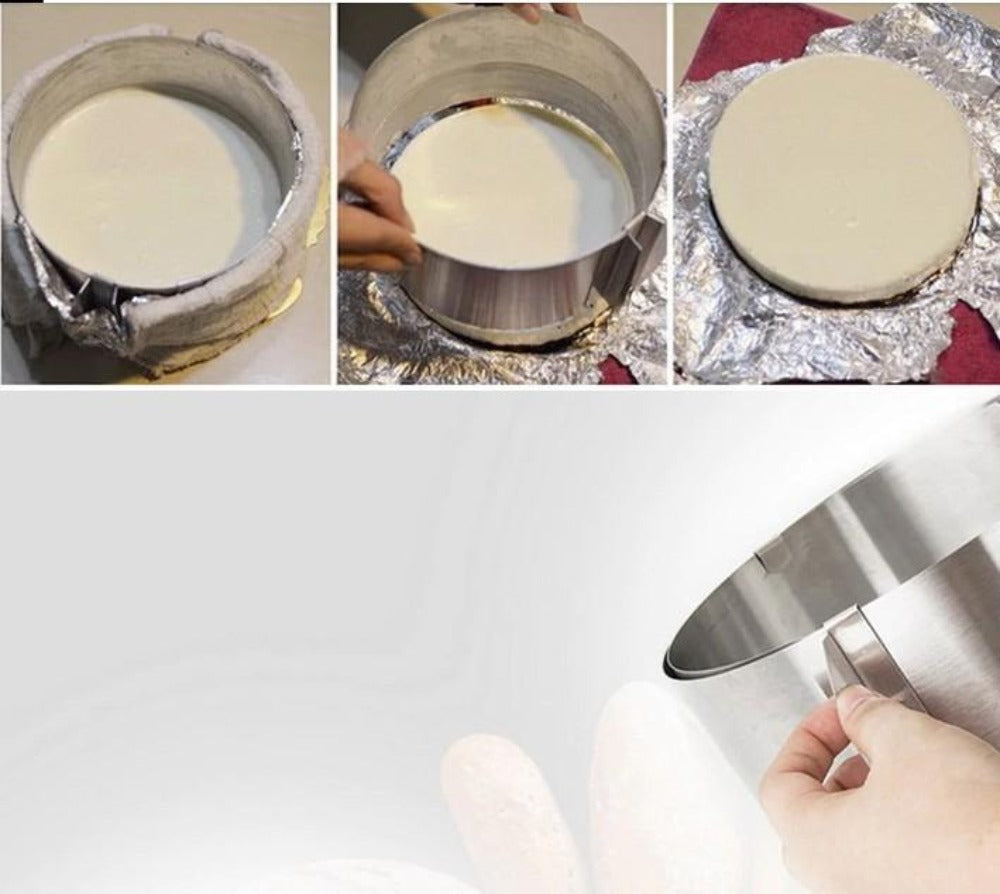 Adjustable Mold for Round Stainless Steel Cake Shape