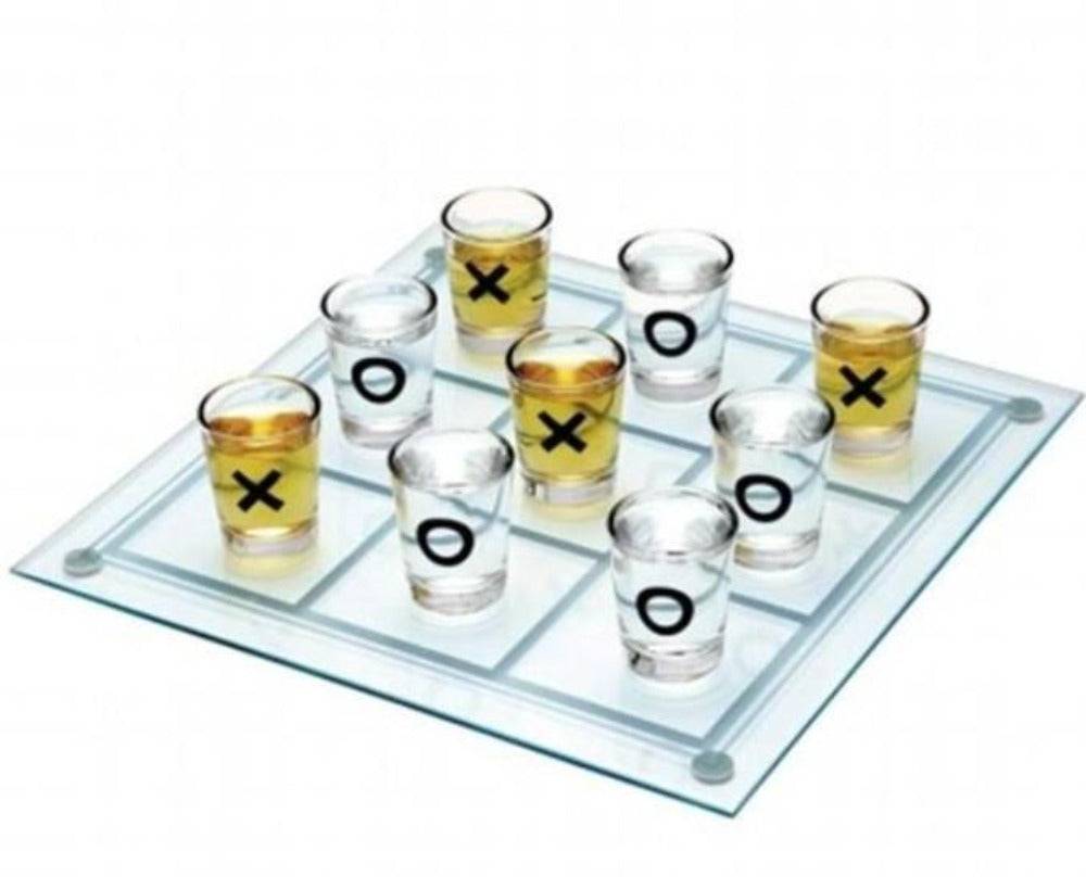 Tic Tac Toe Shot Glass Set: Purchase One, Receive One Free