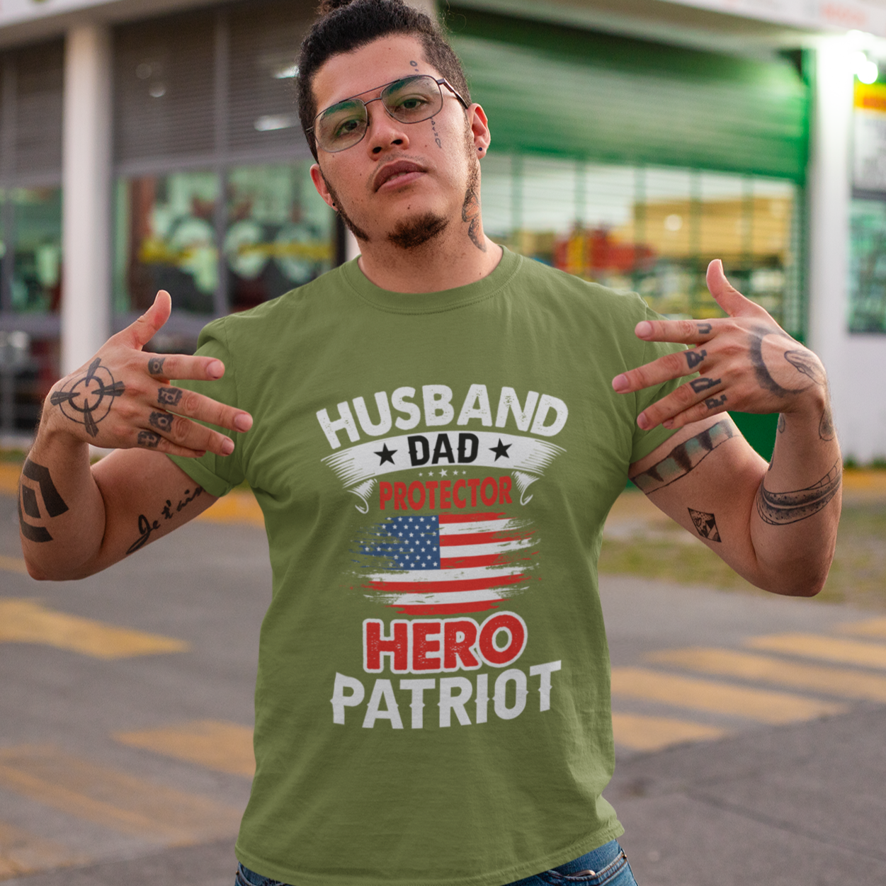 Short Sleeve Tee for the Patriotic Husband and Father