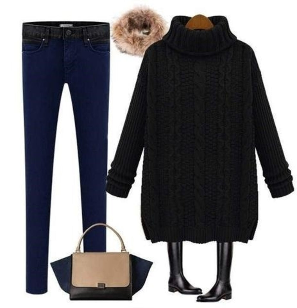 Turtle Neck Women's Sweater - Timeless and Elegant