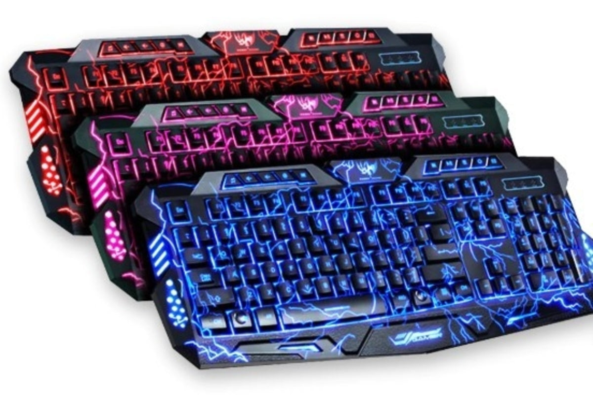 2.4G Gaming Keyboard and Mouse Set - Enhanced Thunderstorm Experience