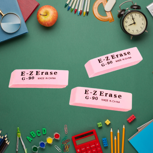 504 Units of Art, School, and Office Pink Erasers