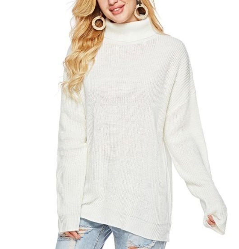 Trendy Women's Turtleneck Pullovers