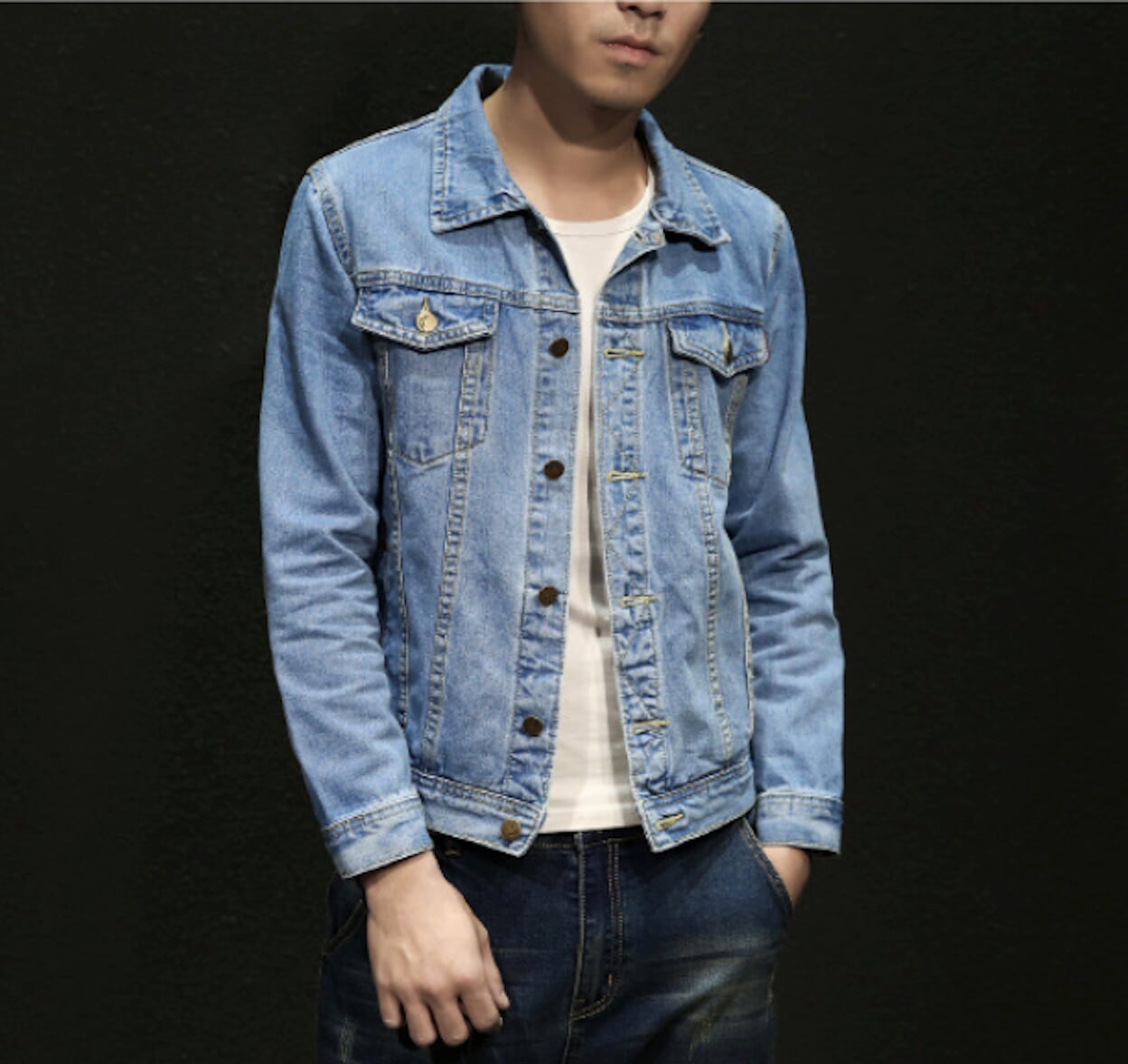 Trucker Style Men's Denim Jacket