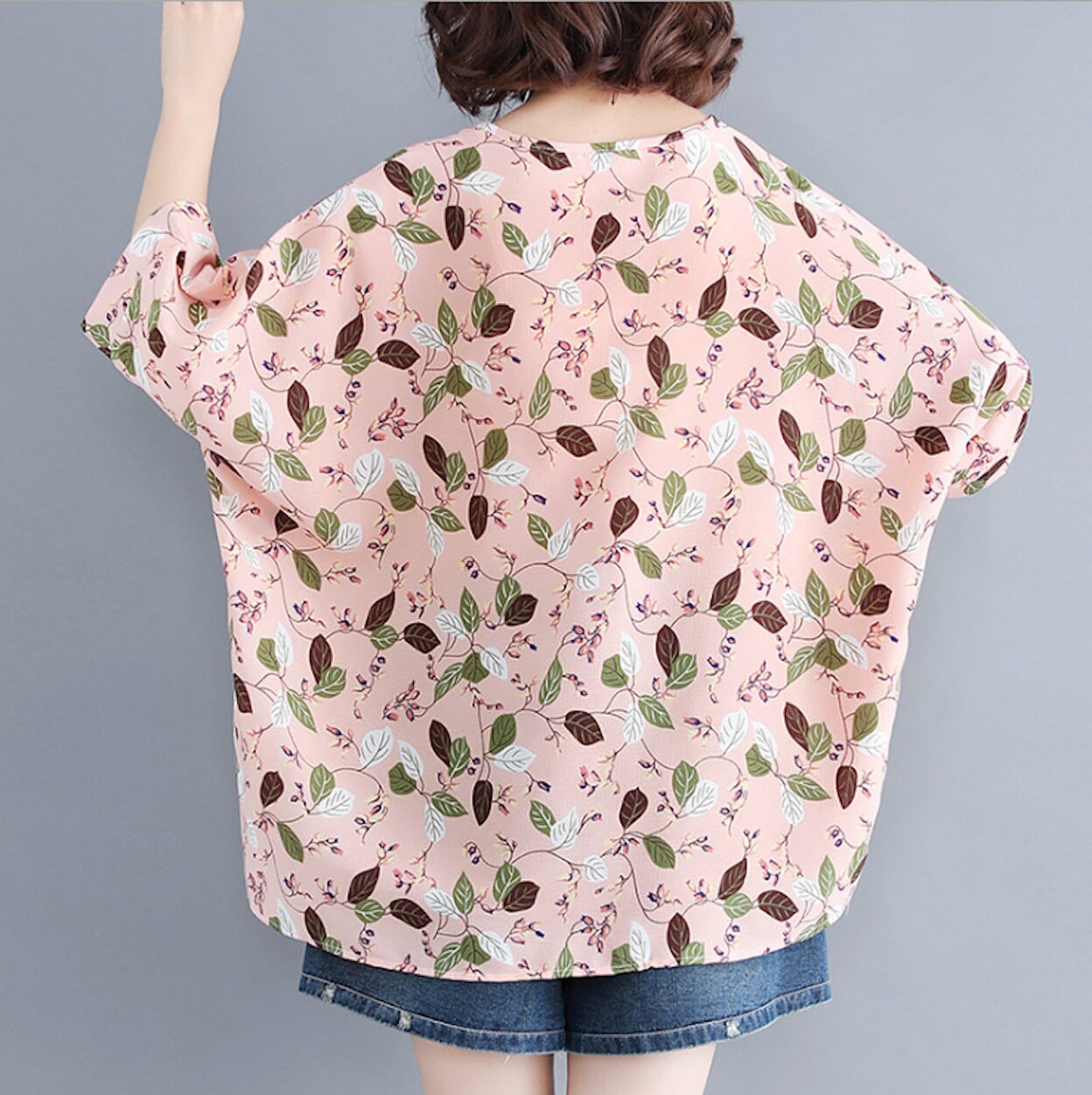Patterned Loose-Fitting Top for Women