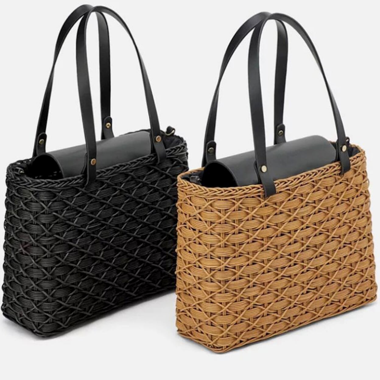 Woven Square Tote Bag