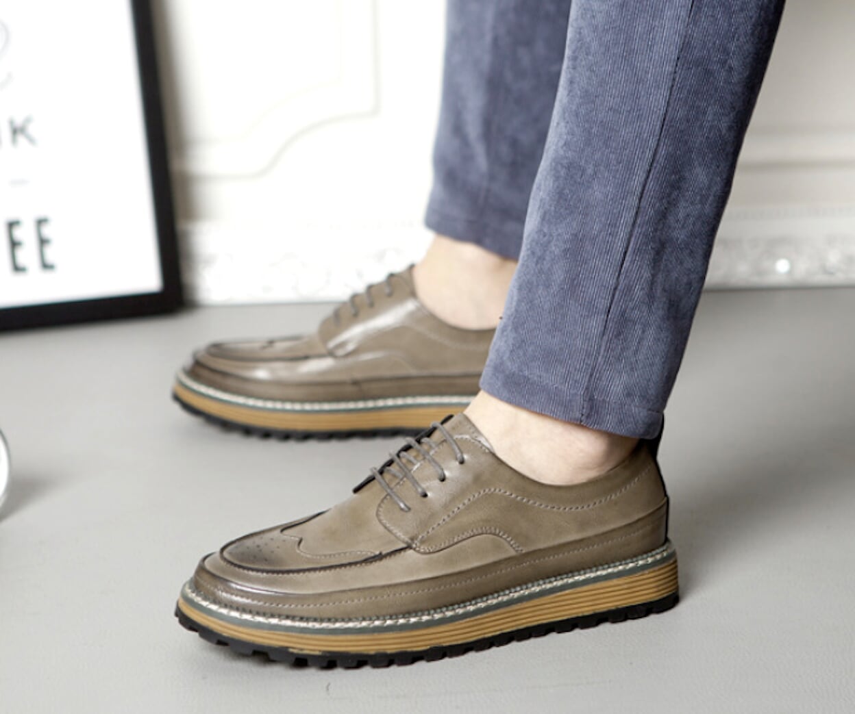 Retro Derby Footwear for Men