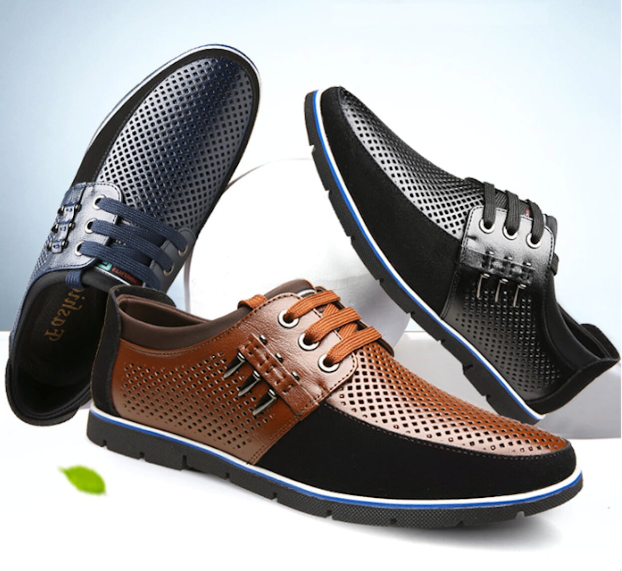 Two Tone Casual Lace Up Men's Footwear