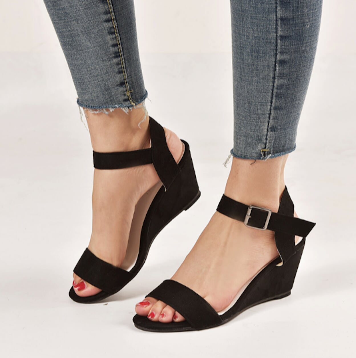 Ladies' Ethical Synthetic Wedge Sandals