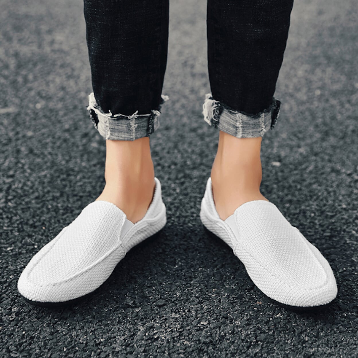 Canvas Slip-On Shoes for Men