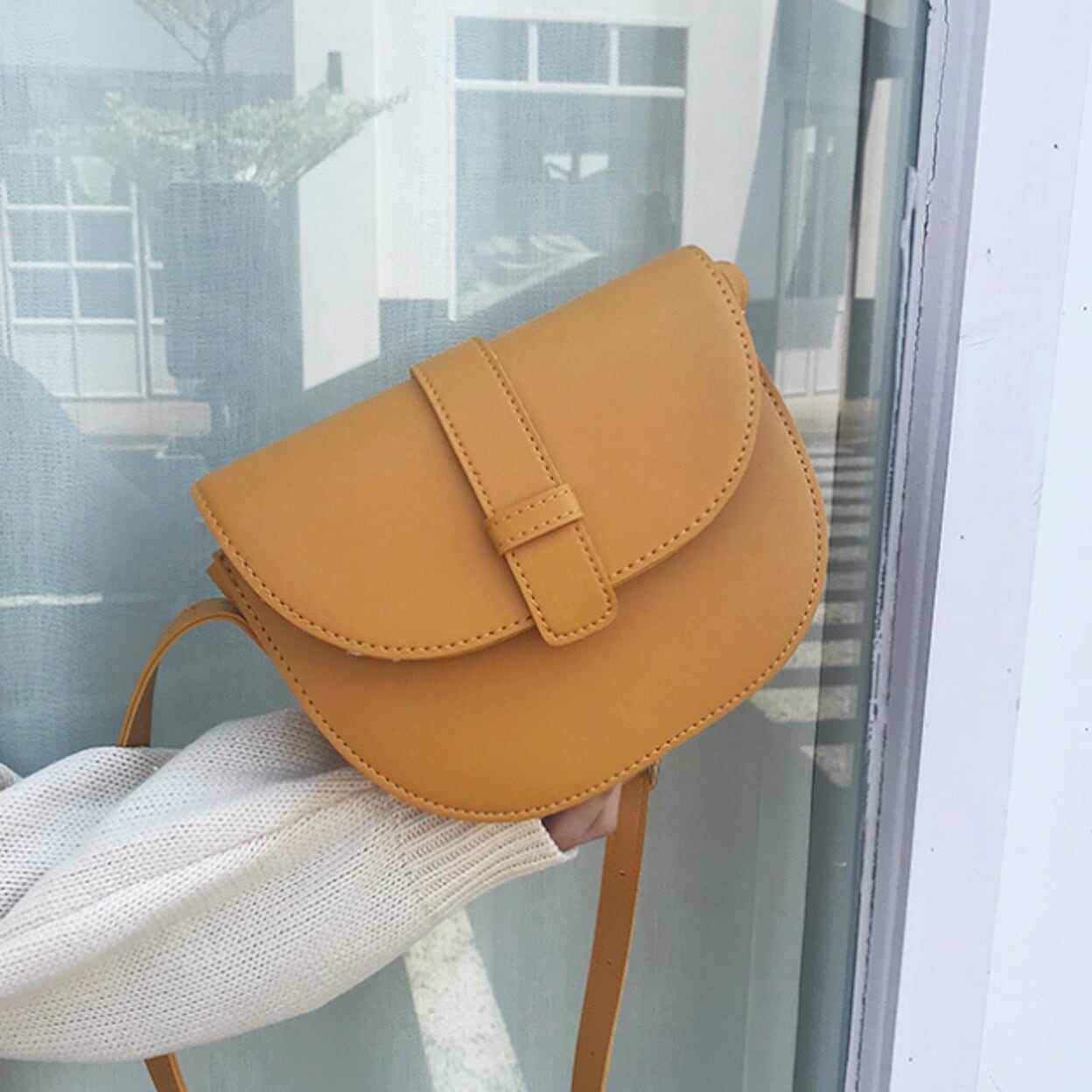 Snap Closure Crossbody Bag for Women