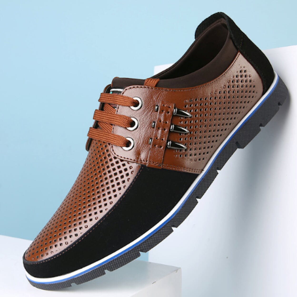 Two Tone Casual Lace Up Men's Footwear