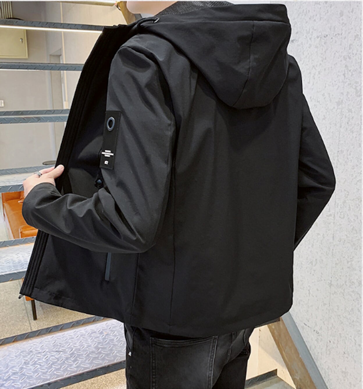 Windproof Hooded Jacket for Men