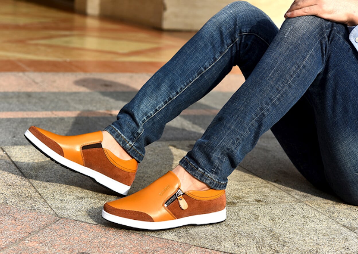 Side Zippered Men's Slip-On