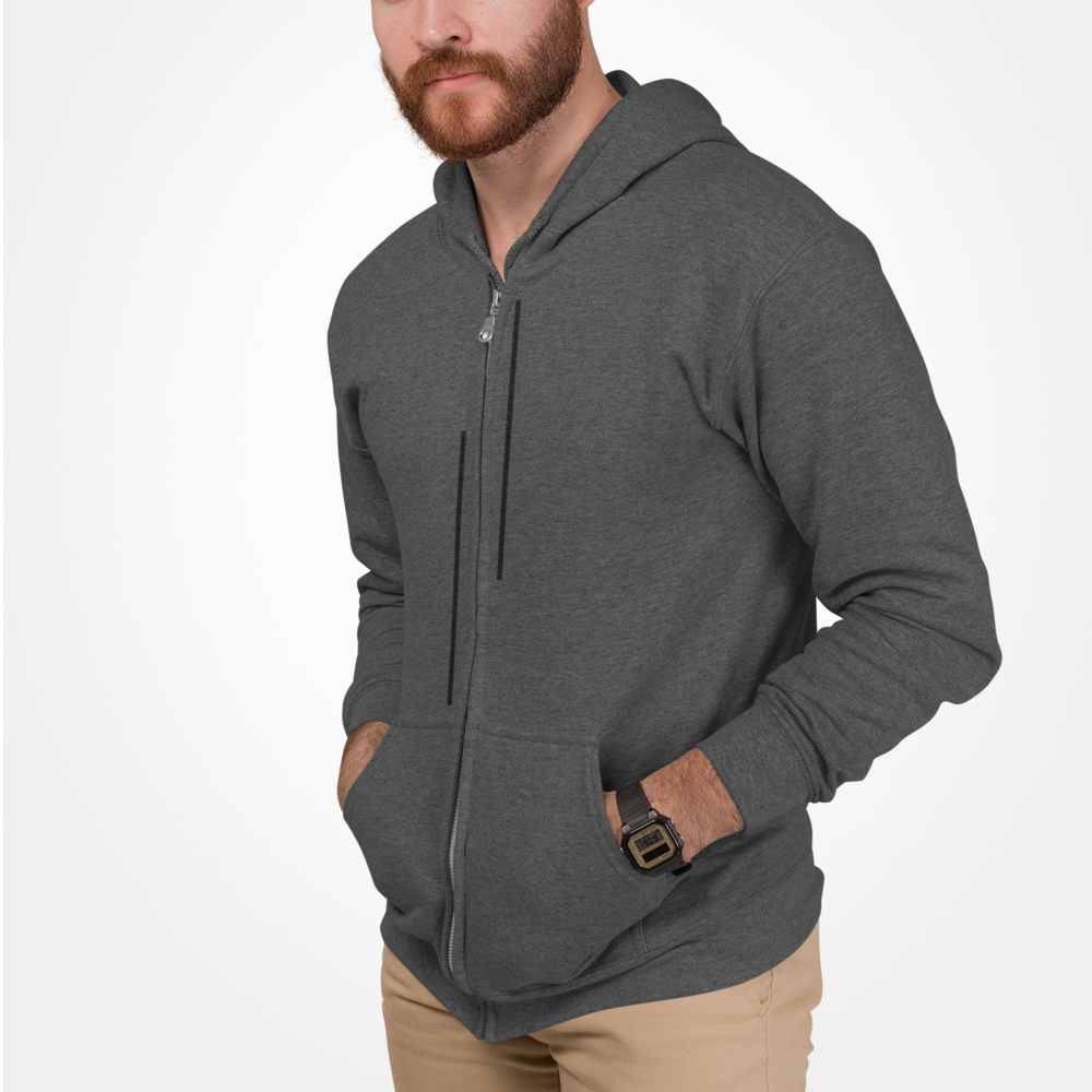 Unparalleled Men's Striped Zip-Up Sweatshirt