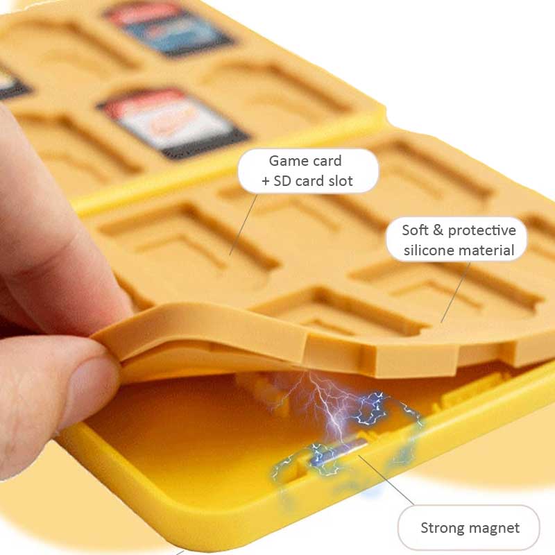 16-Slot Switch Game Case Holder