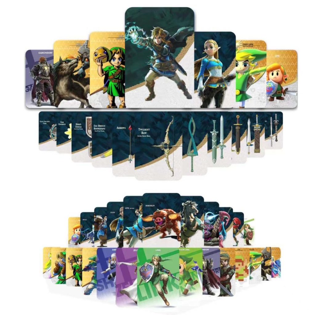 "Zelda Amiibo Cards with Storage Box"