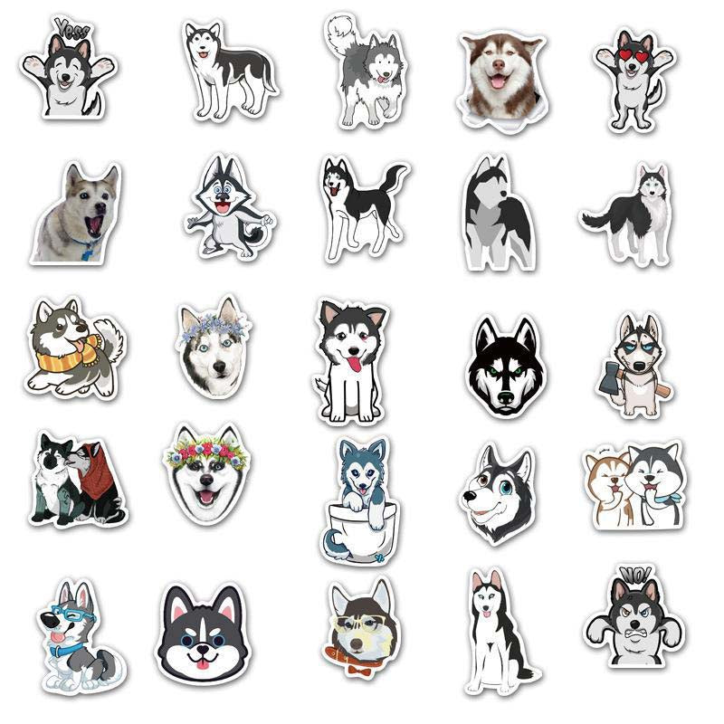 Cute Husky Dog Stickers for Customization