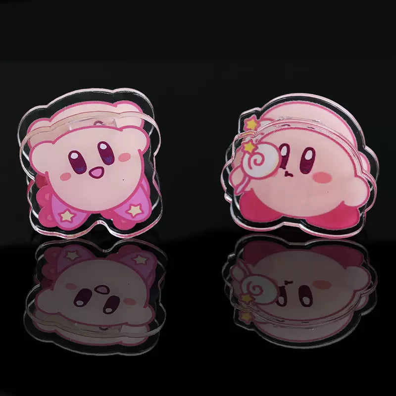 5PCS Pink Kirby Binder Clips Set