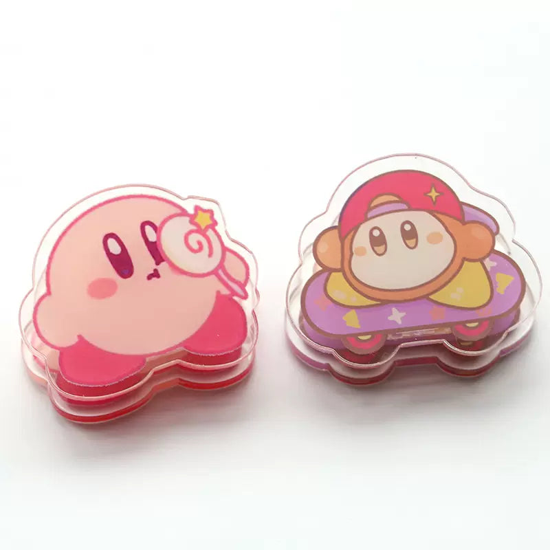 5PCS Pink Kirby Binder Clips Set