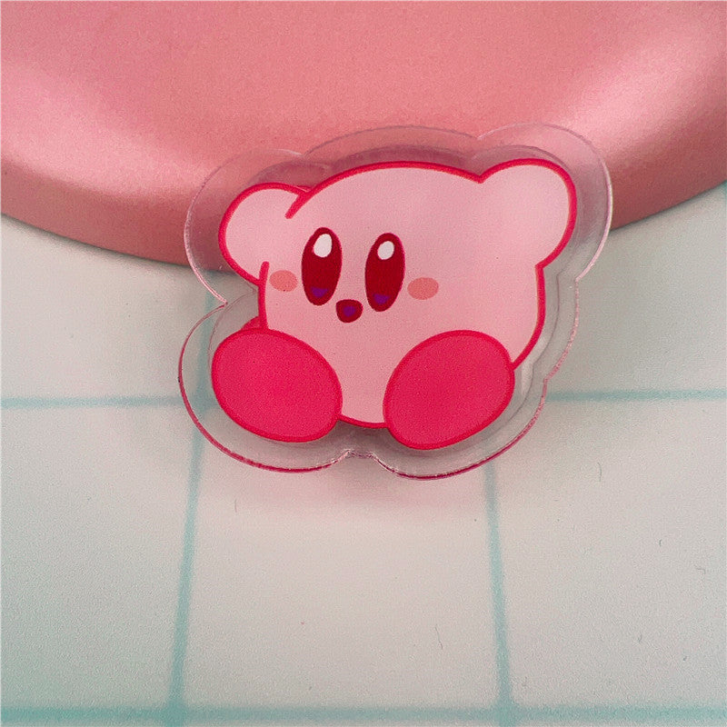 5PCS Pink Kirby Binder Clips Set